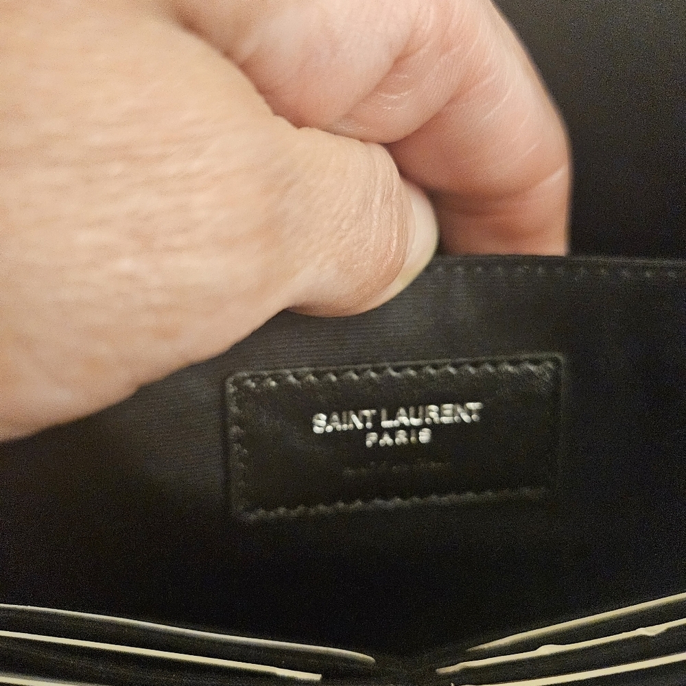 Saint Laurent Leather Zip Pouch / Document Holder - Picture 7 of 9